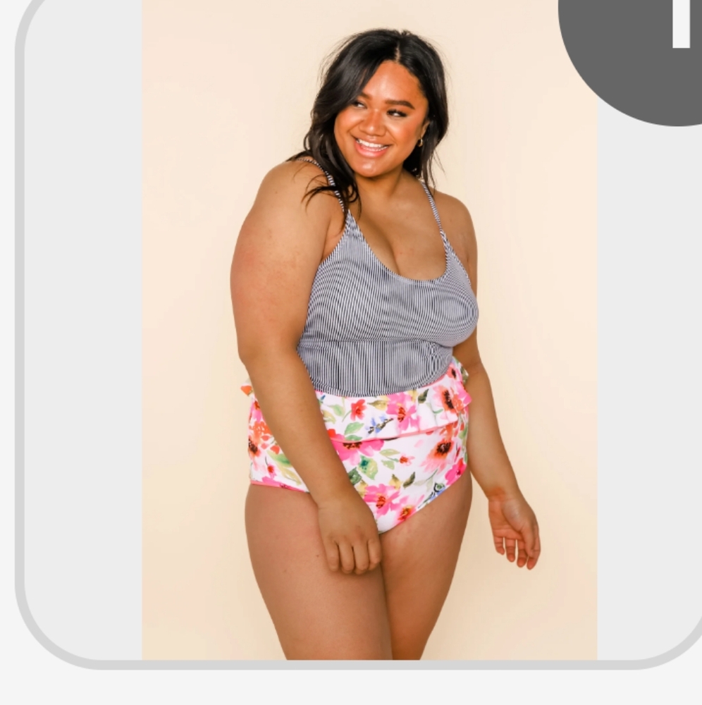 Coral Reef Cabana Floral High-Waisted Bikini Bottoms